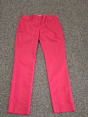 Express Raspberry Pink Straight-Leg Pants